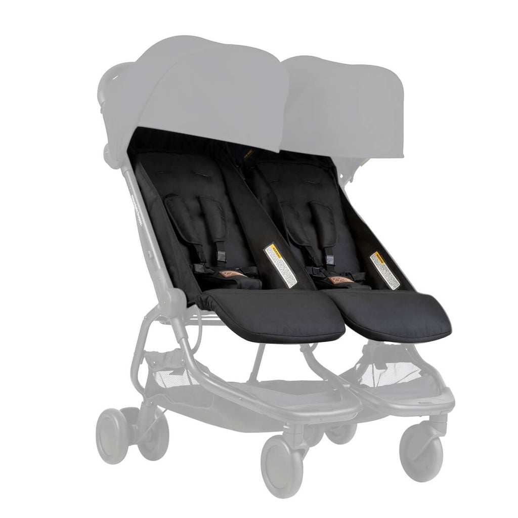 How do I replace the fabric seats on my nano duo? Mountain Buggy support