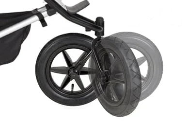 The front wheel on my buggy seems a bit stiff or doesn't turn smoothly